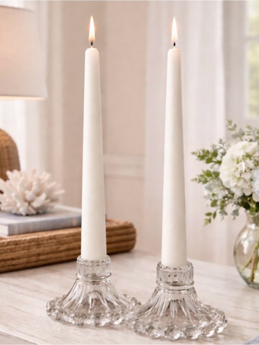 Bobbin Style Candle Stick Holders  Set of 2 Stackable Berwick- Boopie